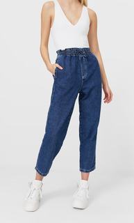 Stradivarius Джинсы-Джоггеры Темный Деним 34