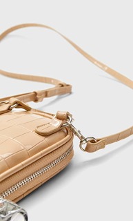 Stradivarius Сумка Для Смартфона С Плечевым Ремнем И Тиснением Цвет Карамели 103