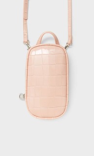 Stradivarius Сумка Для Смартфона С Плечевым Ремнем И Тиснением Цвет Розового Макияжа 103