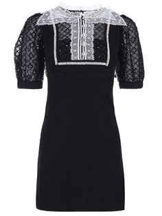 Платье с шитьем и пайетками Self Portrait