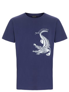 Футболка хлопковая с принтом Billionaire