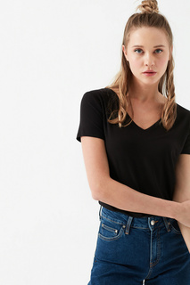 Футболка Basic V Neck Top Mavi