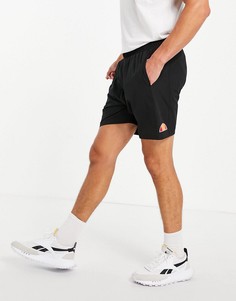Черные шорты со светоотражающим логотипом ellesse Oddi-Черный цвет