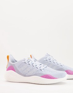 Кроссовки серебристого и серого цветов adidas Training Fluidflow 2.0-Серый