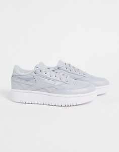 Серые кроссовки Reebok Club C Double-Серый