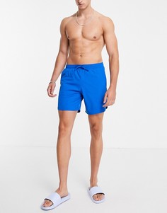 Спортивные шорты с фигурной кромкой ASOS 4505-Голубой