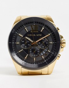 Золотистые часы-браслет Michael Kors Mens Brecken MK8848-Золотистый