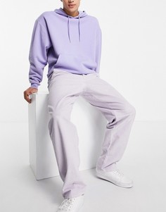 Свободные вельветовые брюки сиреневого цвета ASOS DESIGN-Фиолетовый цвет