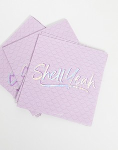 Набор из 20 сиреневых салфеток с надписью "Shell Yeah" Sunnylife-Фиолетовый цвет