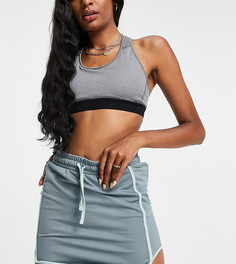 Юбка с контрастной окантовкой ASOS 4505 Tall-Зеленый цвет