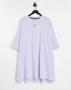 Сиреневое платье-футболка Puma Classics-Фиолетовый цвет