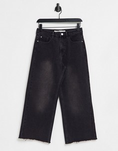 Черные выбеленные джинсы прямого кроя Brave Soul Melody-Черный цвет