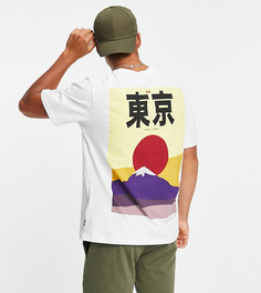 Белая oversized-футболка с принтом горы на спине Only & Sons – эксклюзивно для ASOS-Белый