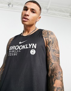 Двусторонняя майка команды "Brooklyn Nets" Nike Basketball NBA Standard Issue-Черный цвет