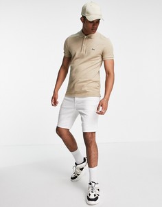 Футболка-поло с логотипом Lacoste-Светло-бежевый цвет