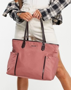 Большая сумка-тоут припудренно-розового цвета Fiorelli Eloise-Розовый цвет