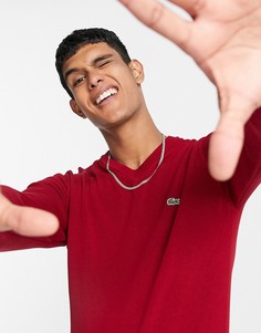 Джемпер с V-образным вырезом Lacoste-Красный