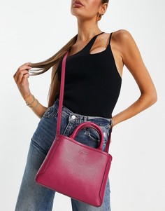 Маленькая малиновая сумка с ручкой Fiorelli Halle-Красный