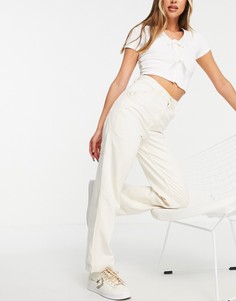 Джинсы цвета экрю Topshop Carpenter-Белый