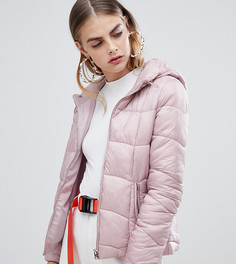 Легкая дутая куртка с капюшоном Bershka-Мульти