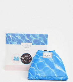 Косметичка с затягивающимся шнурком и принтом «бассейн» The Flat Lay Co. X ASOS Exclusive-Бесцветный