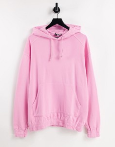 Худи выбеленного розового цвета в стиле oversized ASOS DESIGN-Розовый цвет