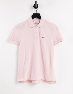 Розовая классическая футболка-поло Lacoste-Розовый цвет
