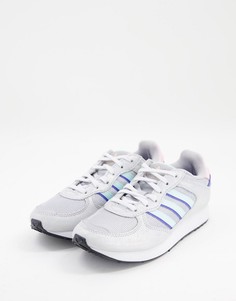 Серебристые блестящие кроссовки adidas Originals Special 21-Серебристый