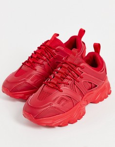 Красные кроссовки на толстой подошве ASOS DESIGN Dazed-Красный