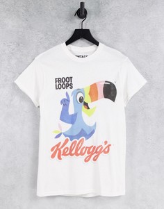 Белая футболка с принтом "Fruit Loops" ASOS DESIGN-Белый