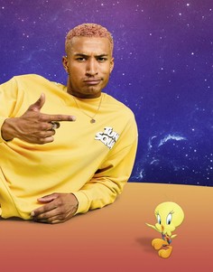 Желтый свитшот с круглым вырезом и принтом Tune Squad от комплекта ASOS DESIGN Space Jam: A New Legacy