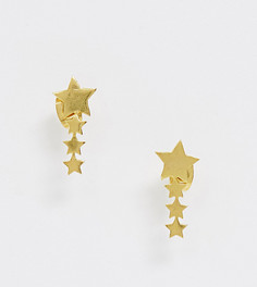 Позолоченные серьги с подвесками-звездами Ottoman Hands-Золотой