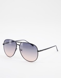 Солнцезащитные очки-авиаторы Jeepers Peepers-Черный цвет