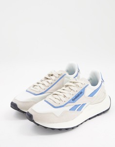 Кроссовки бежевого и приглушенного синего цвета Reebok Classic Legacy AZ-Светло-бежевый цвет