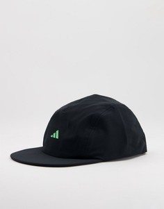 Черная бейсболка с зеленым логотипом adidas Training-Черный цвет