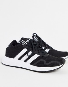 Черно-белые кроссовки adidas Originals Swift Run X-Черный цвет