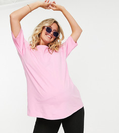 Розовая футболка от комплекта в стиле oversized ASOS DESIGN Maternity Ultimate-Розовый цвет
