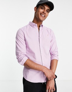 Фиолетовая рубашка с длинными рукавами из органического хлопка Farah Brewer-Фиолетовый цвет