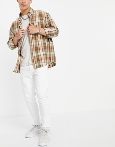 Узкие джинсы до щиколотки белого цвета New Look-Белый