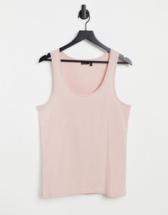 Светло-розовая майка ASOS DESIGN-Розовый цвет