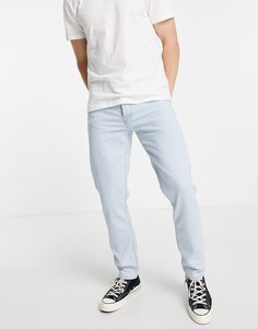 Голубые узкие джинсы River Island-Голубой