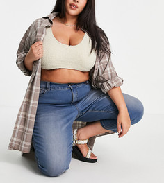 Голубые укороченные джинсы Simply Be-Голубой