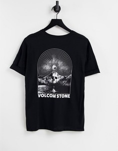 Черная футболка в стиле oversized Volcom Voltrip-Черный цвет