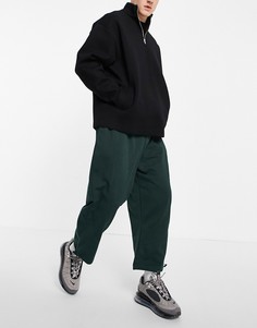 Зеленые oversized-джоггеры из органического материала со вставками от комплекта ASOS DESIGN-Зеленый цвет