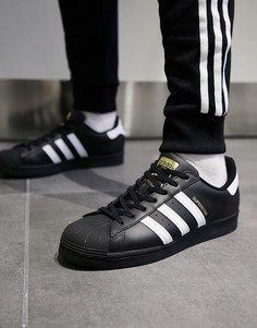 Черные кроссовки adidas Originals Superstar-Черный