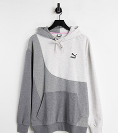 Серый худи в стиле колор блок PUMA Convey – эксклюзивно для ASOS