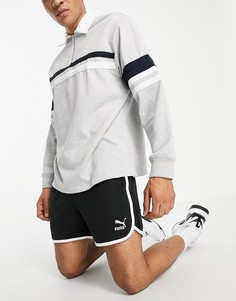 Черные спортивные шорты с логотипом Puma-Черный цвет