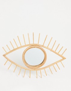 Зеркало из ротанга в виде глаза Sass & Belle-Multi