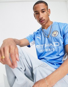 Голубая рубашка Puma Football Manchester City 21/22 Home-Голубой