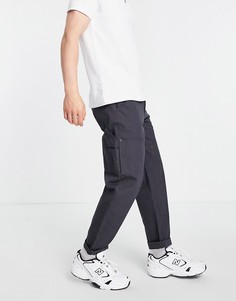 Серые брюки в стиле плотника Topman-Серый